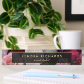 Porte-nom Pour Bureau Flores sombres romantiques