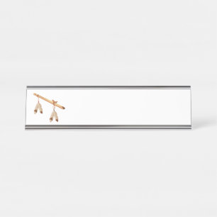Porte-nom Pour Bureau Flûte amérindienne