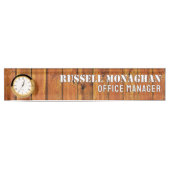 Porte-nom Pour Bureau Fond en bois pour bureau (Devant)
