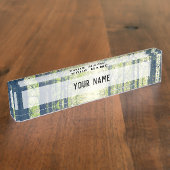 Porte-nom Pour Bureau Forêt mystique (Taille)