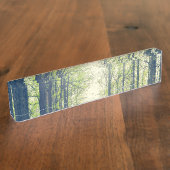 Porte-nom Pour Bureau Forêt mystique (Taille)