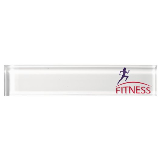 Porte-nom Pour Bureau Forme physique (Devant)
