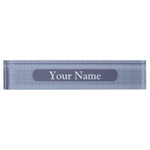 Porte-nom Pour Bureau formes circulaires motif transparent