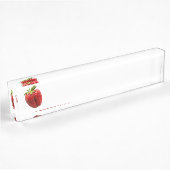 Porte-nom Pour Bureau Fraise
