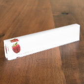 Porte-nom Pour Bureau Fraise (Taille)