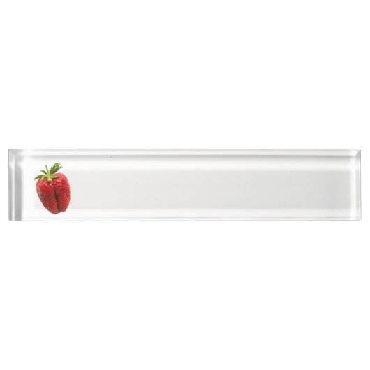 Porte-nom Pour Bureau Fraise (Devant)