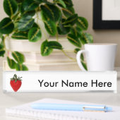Porte-nom Pour Bureau Fraise