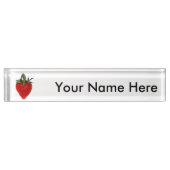 Porte-nom Pour Bureau Fraise (Devant)