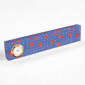 Porte-nom Pour Bureau fraises avec points
