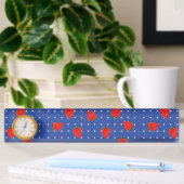Porte-nom Pour Bureau fraises avec points