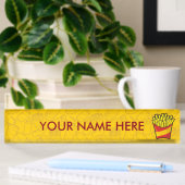 Porte-nom Pour Bureau Fries françaises