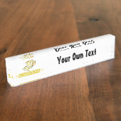 Porte-nom Pour Bureau Fromage drôle (Taille)