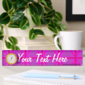 Porte-nom Pour Bureau Fuchsia Union Jack