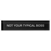 Porte-nom Pour Bureau Funny Company Boss Desk Plaque (Devant)