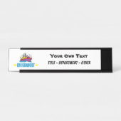 Porte-nom Pour Bureau Funny Cruise Ship (Devant)