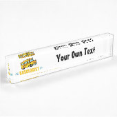 Porte-nom Pour Bureau Funny School Bus