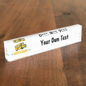 Porte-nom Pour Bureau Funny School Bus (Taille)