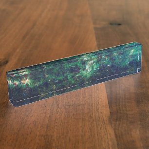Porte-nom Pour Bureau Galaxie de la Voie Lactée Espace cosmique