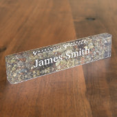 Porte-nom Pour Bureau Galets dans Taylor Creek Nature Photography (Taille)