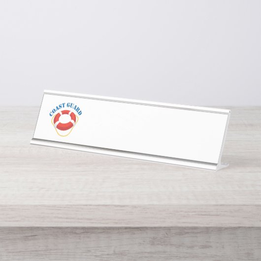 Porte-nom Pour Bureau Garde côtière (Devant)