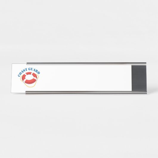 Porte-nom Pour Bureau Garde côtière (Devant)