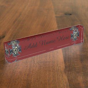 Porte-nom Pour Bureau Gardien de dragon