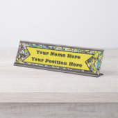 Porte-nom Pour Bureau Geared Toward Abstract Art Design Lover (Devant)