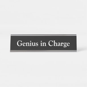 Porte-nom Pour Bureau Génie responsable,