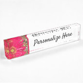 Porte-nom Pour Bureau Gerbera Daisy   