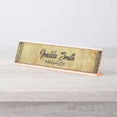 Porte-nom Pour Bureau Gestionnaire vintage (Devant)
