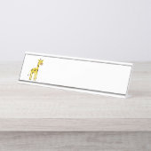 Porte-nom Pour Bureau Girafe (Devant)