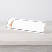 Porte-nom Pour Bureau Girafe (Devant)