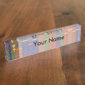 Porte-nom Pour Bureau Girafe de bibliothécaire (Taille)