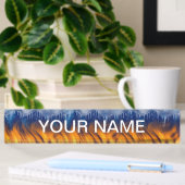 Porte-nom Pour Bureau Glace et flamme