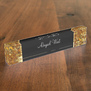 Porte-nom Pour Bureau Glam de luxe des dames de luxe