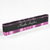 Porte-nom Pour Bureau Glitzy Ladies Monogramme