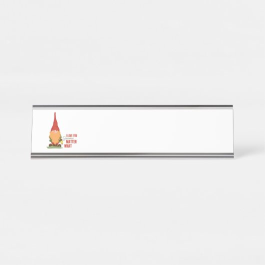 Porte-nom Pour Bureau Gnome Importance Quoi (Devant)