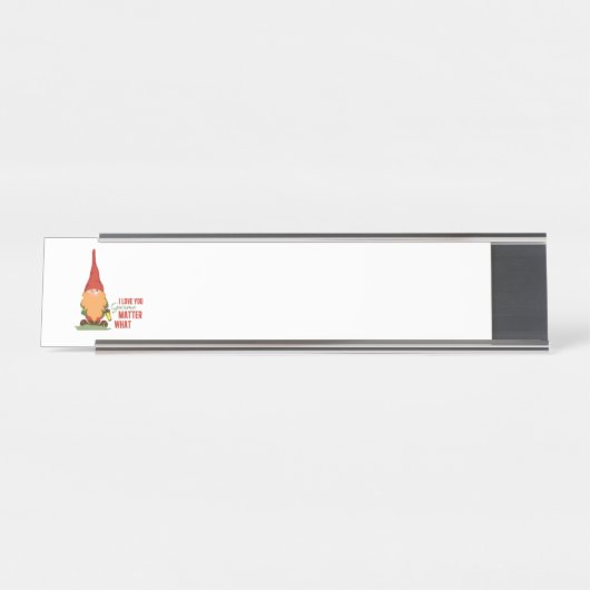 Porte-nom Pour Bureau Gnome Importance Quoi (Devant)