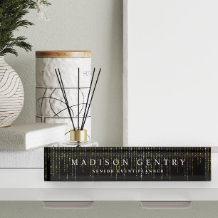 Porte-nom Pour Bureau Gold Marquee
