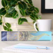 Porte-nom Pour Bureau Gold Moon Sun Mandala Celestial Design