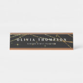 Porte-nom Pour Bureau Golden Garland (Devant)