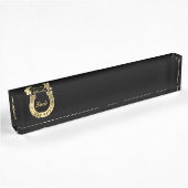 Porte-nom Pour Bureau Golden horseshoe