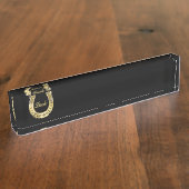 Porte-nom Pour Bureau Golden horseshoe (Taille)