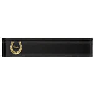 Porte-nom Pour Bureau Golden horseshoe