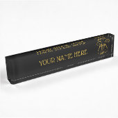 Porte-nom Pour Bureau Golden lyre