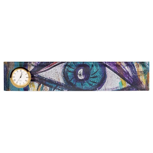 Porte-nom Pour Bureau Graffiti Art Eye (Devant)