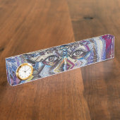 Porte-nom Pour Bureau Graffiti Art Eyes (Taille)