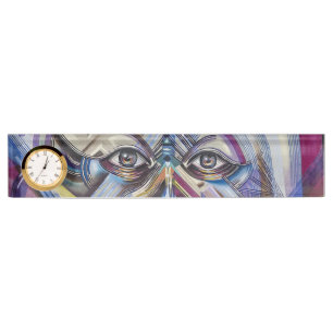 Porte-nom Pour Bureau Graffiti Art Eyes