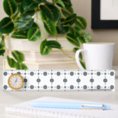 Porte-nom Pour Bureau Gray Polka Dots, Polka Dot Pattern, Dots