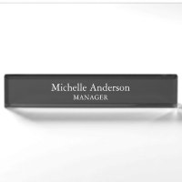 Gray Professional Manager Moderne Plain